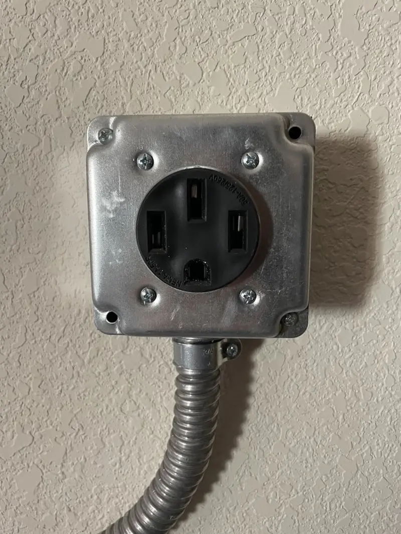 NEMA 14-50 outlet installed for Smart Home Electrical in Ewing